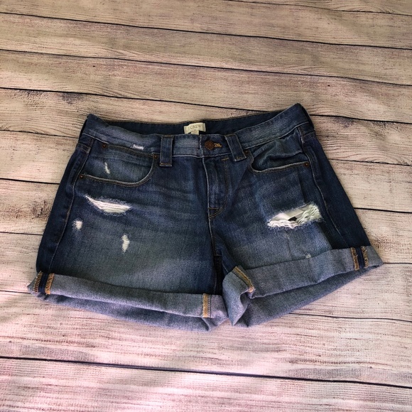 J. Crew Factory Pants - Jcrew Factory Boyfriend Distressed Shorts